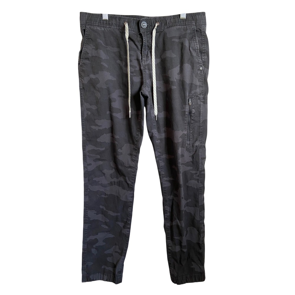 Vuori Ripstop Pants Medium Charcoal Camo VW401 Grey Hiking Joggers